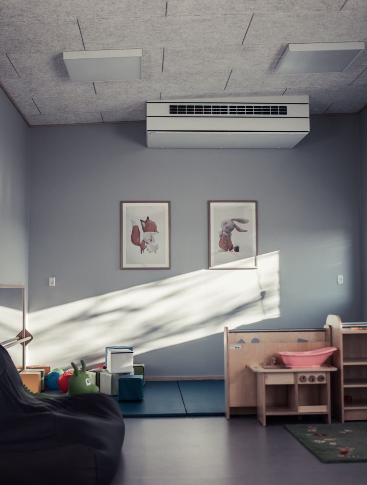 Sundt indeklima i børneværelse i modulbyggeri med decentralt ventilationsanlæg fra Airmaster
