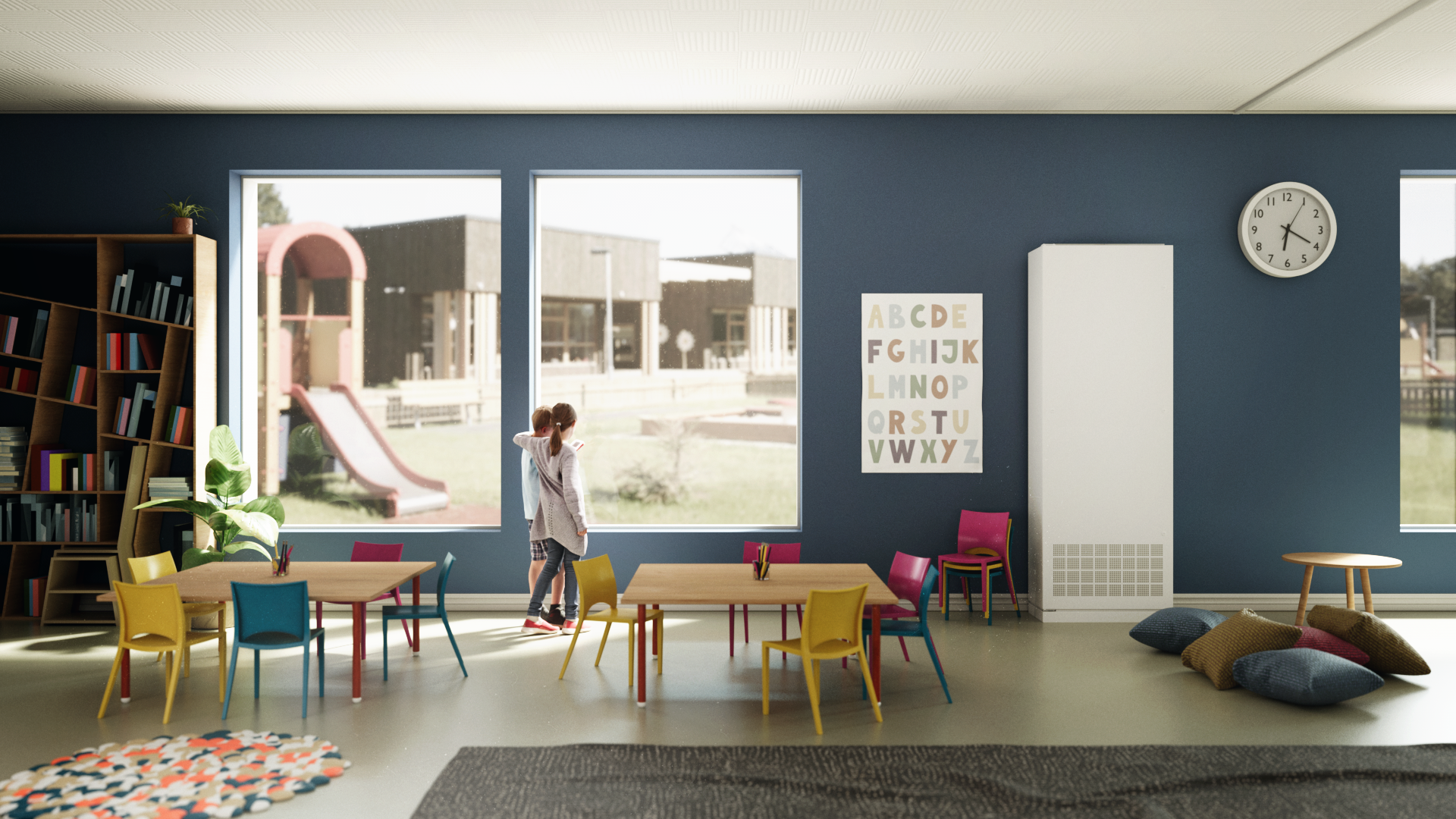 Gulvstående ventilationsanlæg velegnede til større lokaler